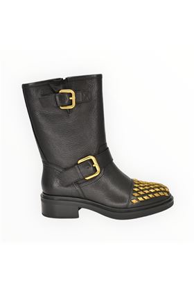 Biker donna in pelle colore nero. BRUNO PREMI | 5502-NERO